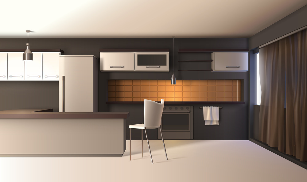 Modern 3D Kitchen Design with Style and Comfort